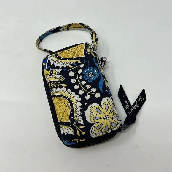 Vera Bradley Blue & Yellow Wristlet Wallet Excellent Condition - Picture 7 of 7